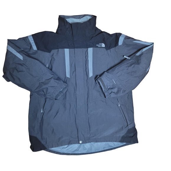 The North Face Mens Large Grey Full Zip‎ Hyvent Jacket Multiple Pockets - Picture 1 of 9